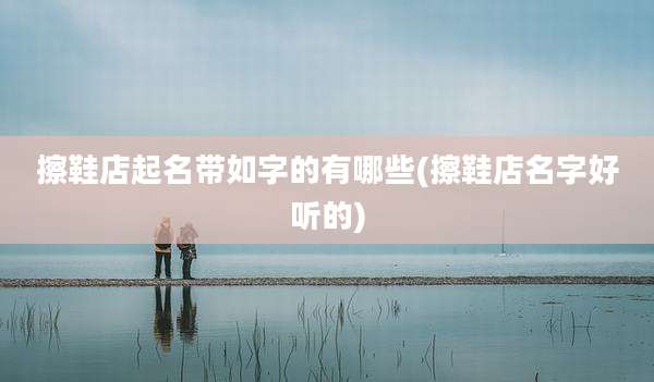 擦鞋店起名带如字的有哪些(擦鞋店名字好听的)