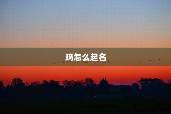 玛怎么起名