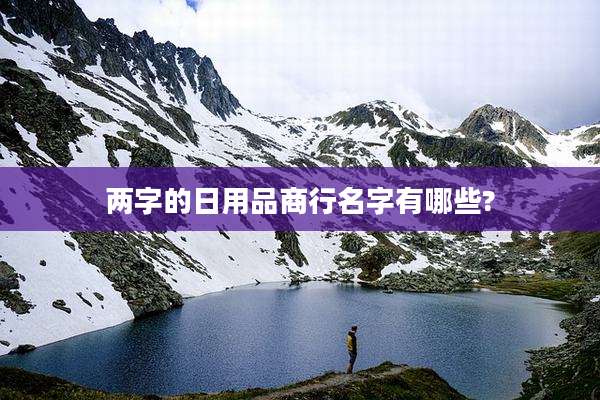 两字的日用品商行名字有哪些?