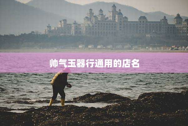 帅气玉器行通用的店名