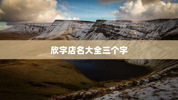 欣字店名大全三个字