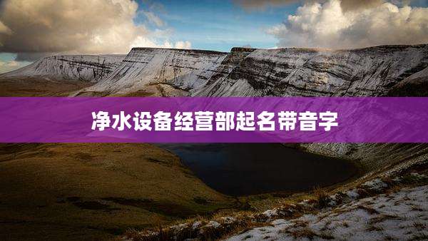 净水设备经营部起名带音字