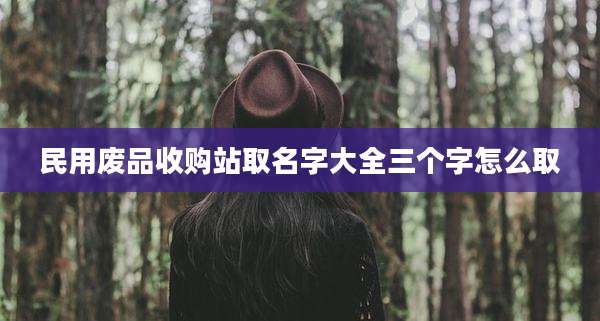 民用废品收购站取名字大全三个字怎么取