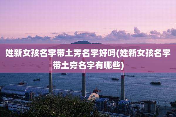 姓新女孩名字带土旁名字好吗(姓新女孩名字带土旁名字有哪些)