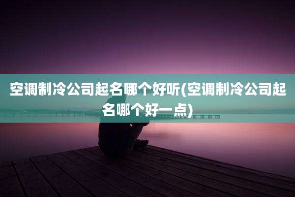 空调制冷公司起名哪个好听(空调制冷公司起名哪个好一点)