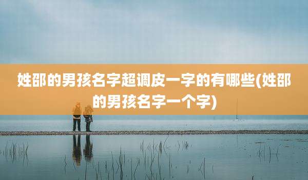 姓邵的男孩名字超调皮一字的有哪些(姓邵的男孩名字一个字)