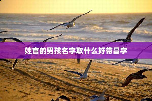 姓官的男孩名字取什么好带昌字
