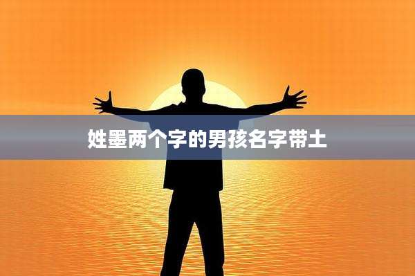 姓墨两个字的男孩名字带土