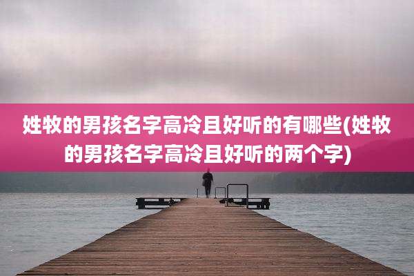 姓牧的男孩名字高冷且好听的有哪些(姓牧的男孩名字高冷且好听的两个字)