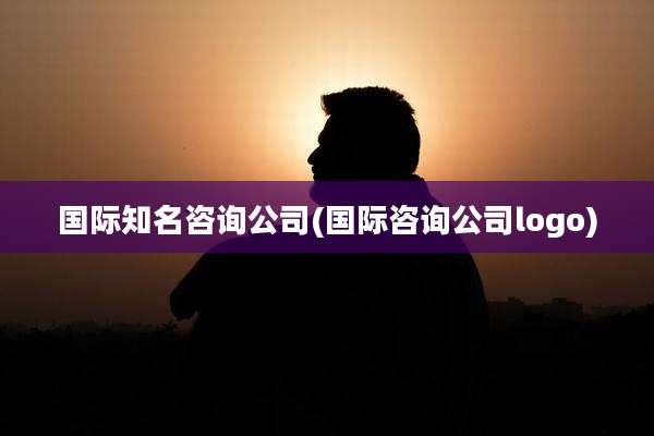 国际知名咨询公司(国际咨询公司logo)