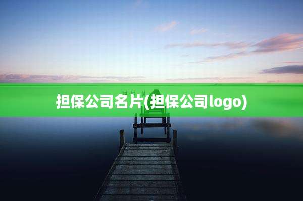 担保公司名片(担保公司logo)