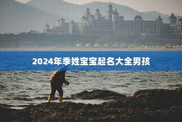 2024年季姓宝宝起名大全男孩