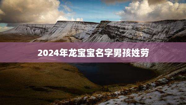2024年龙宝宝名字男孩姓劳