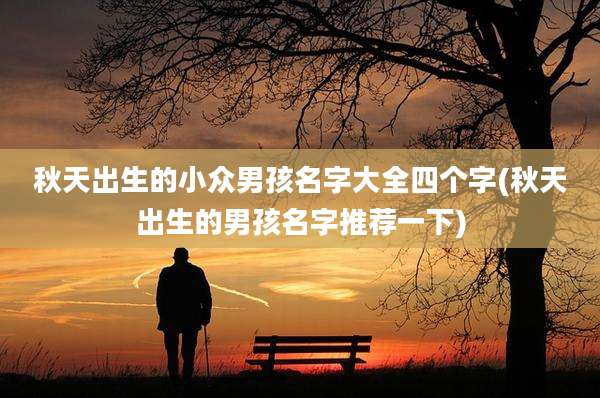 秋天出生的小众男孩名字大全四个字(秋天出生的男孩名字推荐一下)
