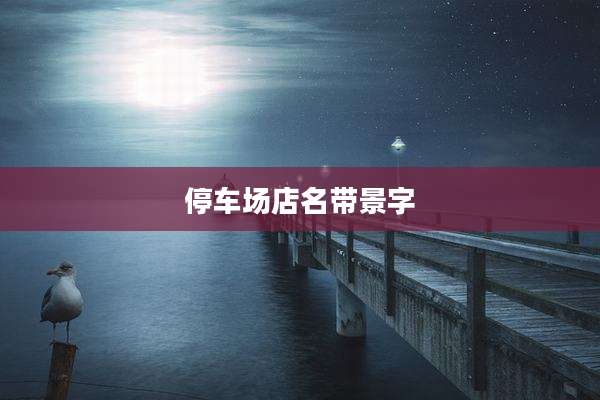停车场店名带景字