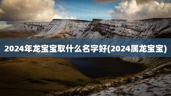 2024年龙宝宝取什么名字好(2024属龙宝宝)