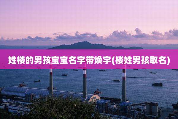 姓楼的男孩宝宝名字带焕字(楼姓男孩取名)