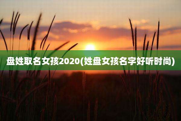 盘姓取名女孩2020(姓盘女孩名字好听时尚)