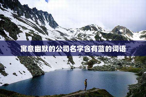 寓意幽默的公司名字含有蓝的词语