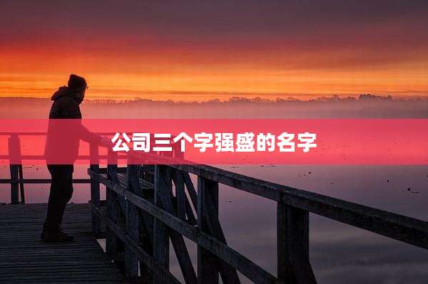 公司三个字强盛的名字