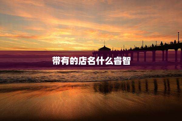 带有的店名什么睿智