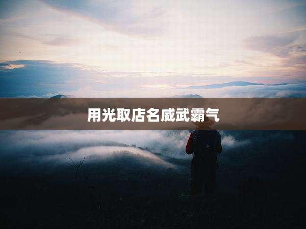 用光取店名威武霸气