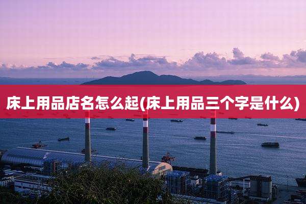 床上用品店名怎么起(床上用品三个字是什么)