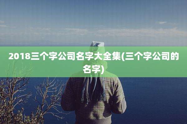 2018三个字公司名字大全集(三个字公司的名字)