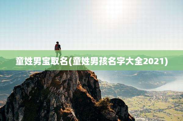 童姓男宝取名(童姓男孩名字大全2021)
