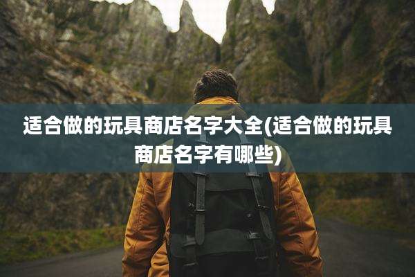 适合做的玩具商店名字大全(适合做的玩具商店名字有哪些)