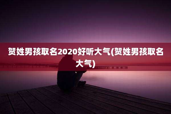 贺姓男孩取名2020好听大气(贺姓男孩取名大气)