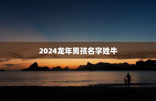 2024龙年男孩名字姓牛