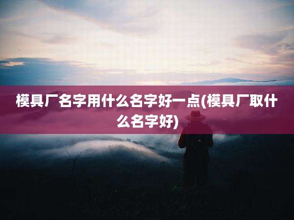 模具厂名字用什么名字好一点(模具厂取什么名字好)