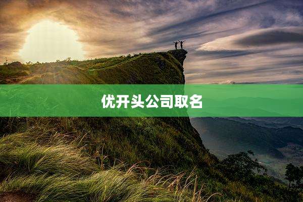 优开头公司取名