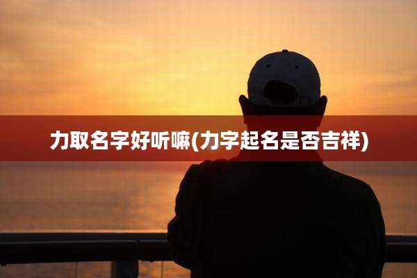力取名字好听嘛(力字起名是否吉祥)