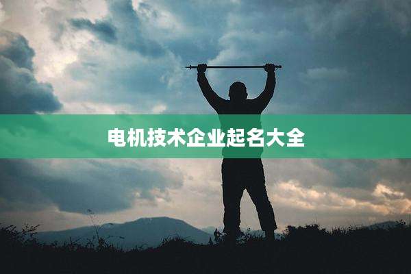 电机技术企业起名大全