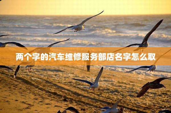 两个字的汽车维修服务部店名字怎么取