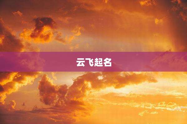 云飞起名