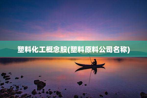 塑料化工概念股(塑料原料公司名称)