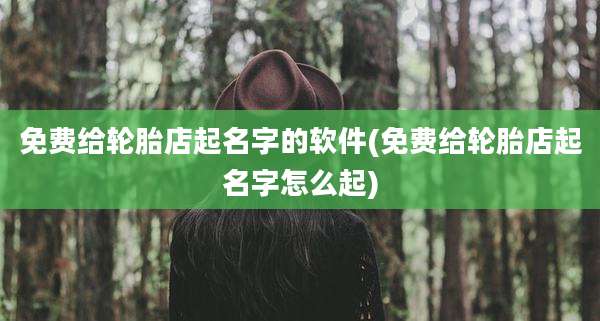 免费给轮胎店起名字的软件(免费给轮胎店起名字怎么起)