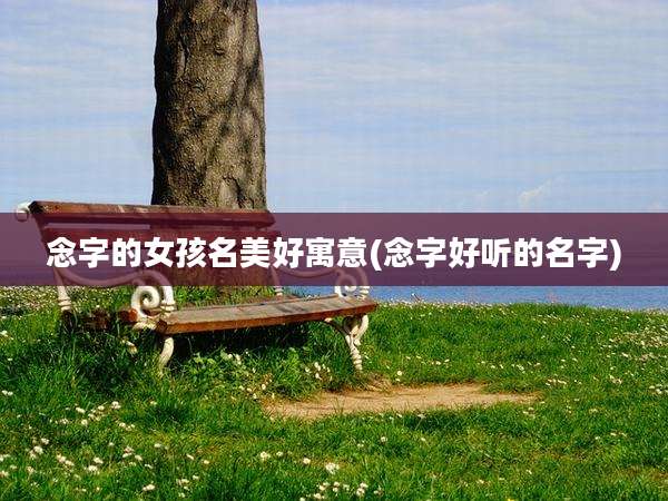 念字的女孩名美好寓意(念字好听的名字)