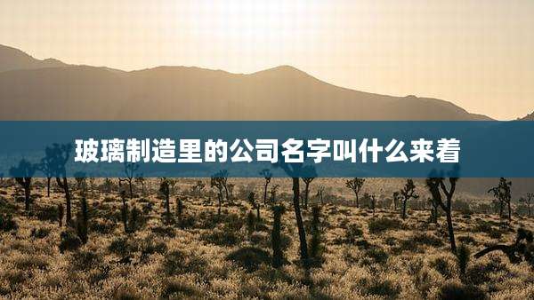 玻璃制造里的公司名字叫什么来着