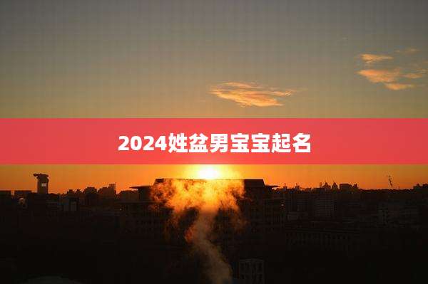 2024姓盆男宝宝起名