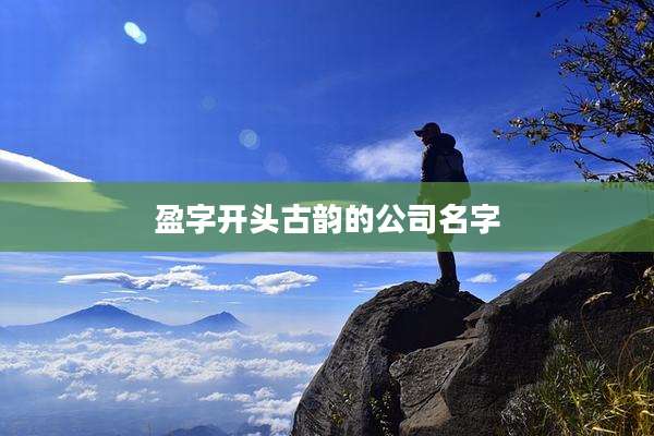 盈字开头古韵的公司名字