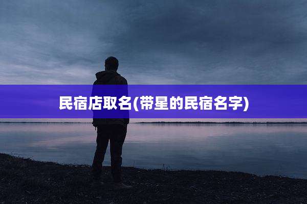 民宿店取名(带星的民宿名字)