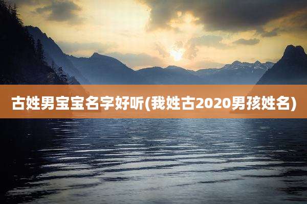 古姓男宝宝名字好听(我姓古2020男孩姓名)
