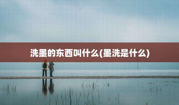 洗墨的东西叫什么(墨洗是什么)