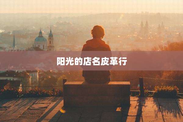 阳光的店名皮革行