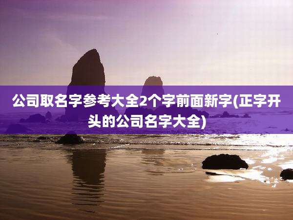 公司取名字参考大全2个字前面新字(正字开头的公司名字大全)