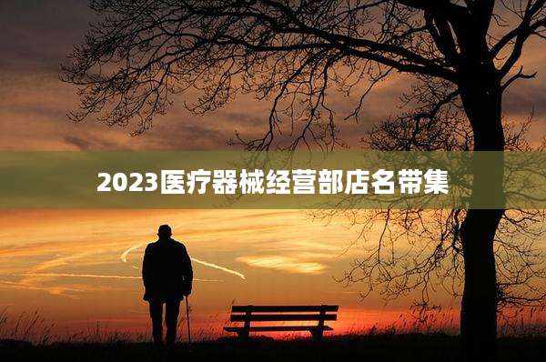 2023医疗器械经营部店名带集